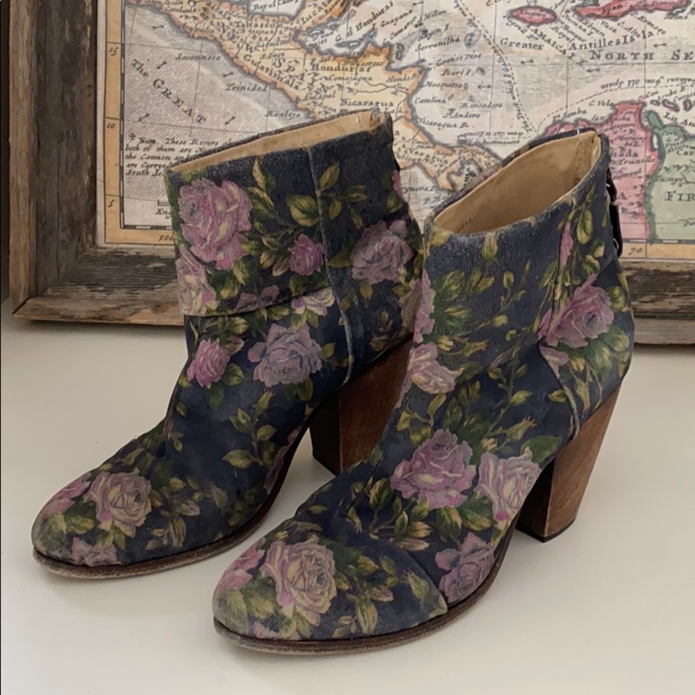 Rag & Bone Floral Newbury Booties